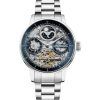 Reloj para hombre Ingersoll The Jazz de acero inoxidable con esfera esqueleto azul automático I07707