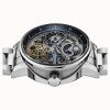 Reloj para hombre Ingersoll The Jazz de acero inoxidable con esfera esqueleto azul automático I07707