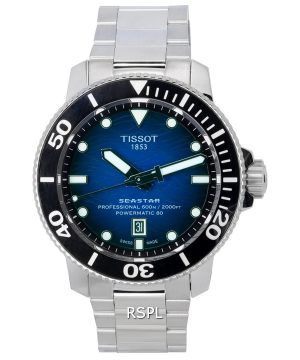 Tissot Seastar 2000 Professional Powermatic 80 Blue Dial Diver&#39,s T120.607.11.041.01 T1206071104101 600M Reloj para hombre