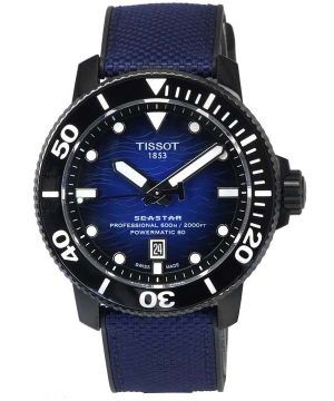 Tissot T-Sport Seastar 2000 Professional Powermatic 80 Diver&#39,s T120.607.37.041.00 T1206073704100 600M Reloj para hombre
