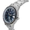 Reloj para hombre Seiko Presage Style60's GMT de acero inoxidable con esfera azul automático SSK009J1
