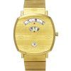 Reloj unisex Gucci Grip de acero inoxidable en tono dorado con esfera dorada y cuarzo YA157409